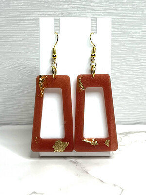 Red & Gold Quad Earrings