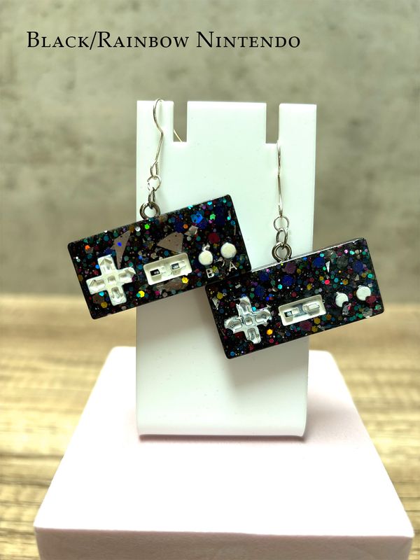 Gamer Earrings (NES -Various Colors)