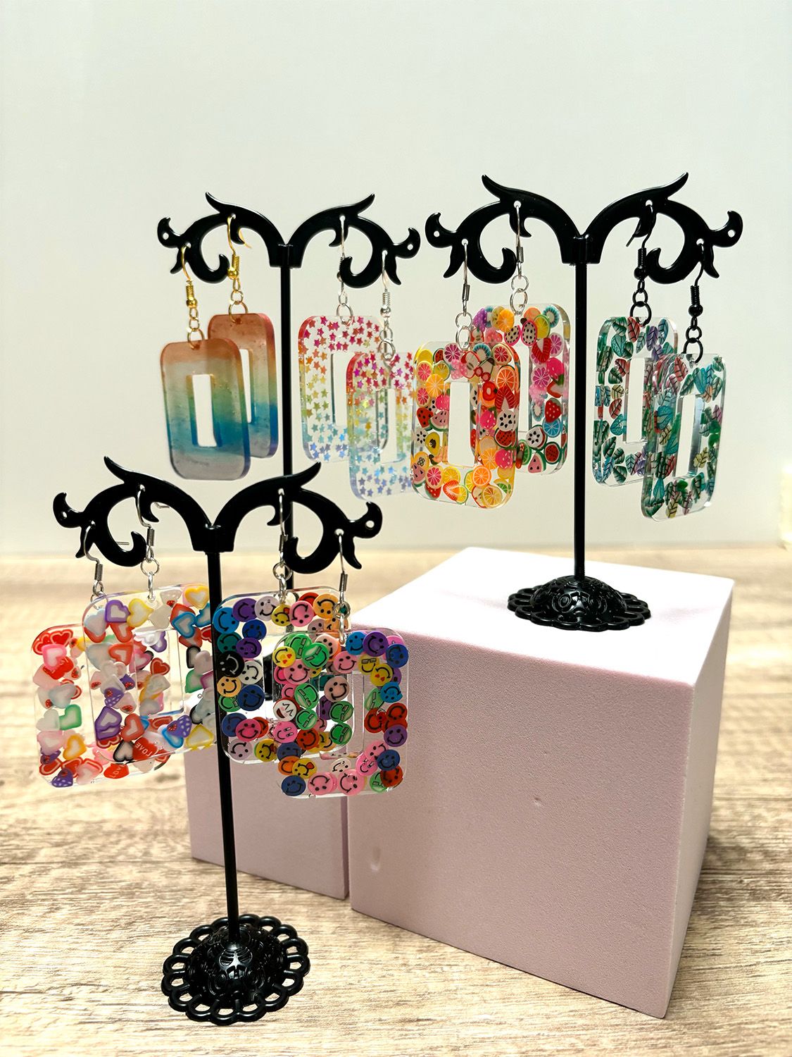 Squares! Confetti Earrings