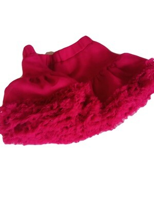 Joules Red Ruffle Skirt age 6