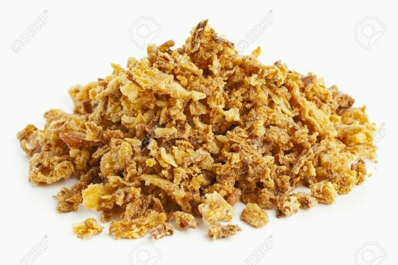 Crispy onion flakes