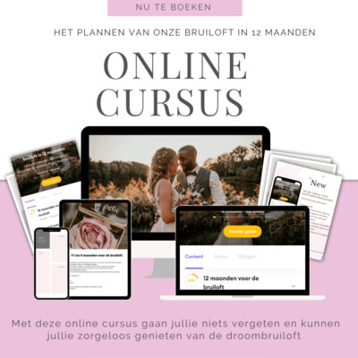 Online cursus: Het plannen van onze bruiloft in 12 maanden