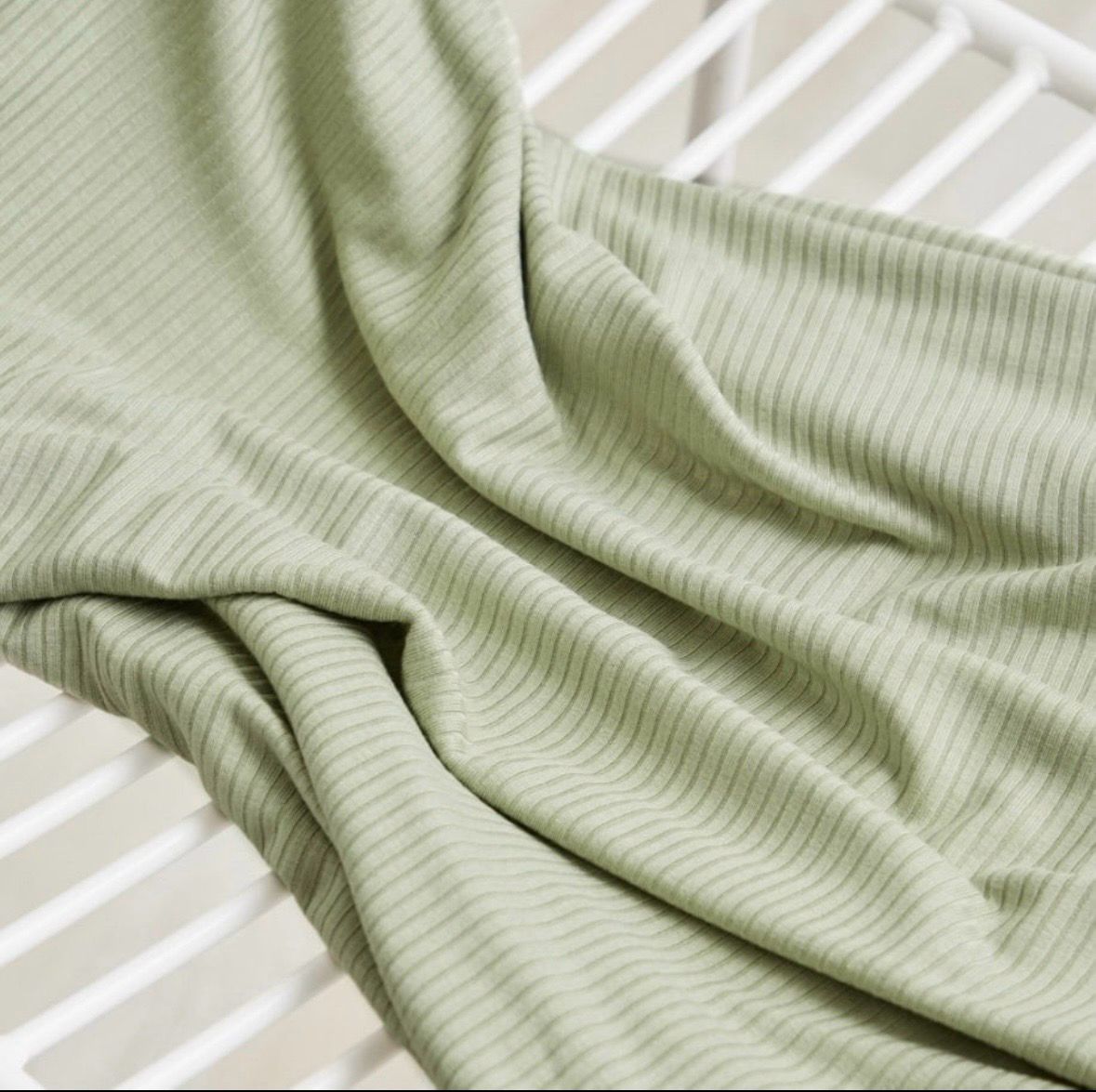DERBY RIBBED JERSEY in Softmint - von meetMILK - Rippjersey - Tencel/Modal mit Elasthan 10 cm