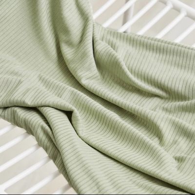 DERBY RIBBED JERSEY in Softmint - von meetMILK - Rippjersey - Tencel/Modal mit Elasthan 10 cm