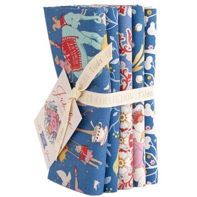 Tilda Stoffpaket Tilda Stoffpaket "Jubilee" Blue - 5 Stoffe je 30x35cm, 100%Baumwolle,
