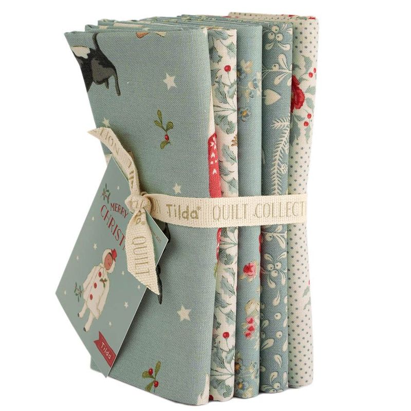 Tilda Stoffpaket "Merry Little Christmas" Duckegg von Tone Finnanger für Tilda Fabrics - 3 Paketgrößen - 100% Cotton ab