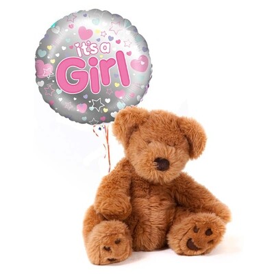 It’s A Girl Bear &amp; Balloon