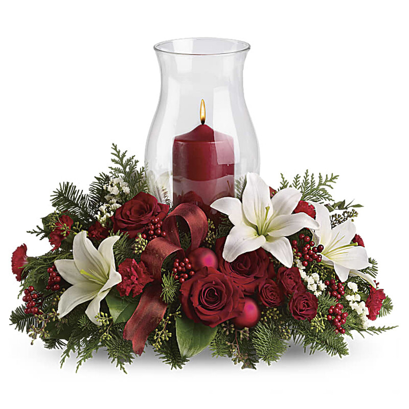 Holiday Glow Large Candle Centerpiece