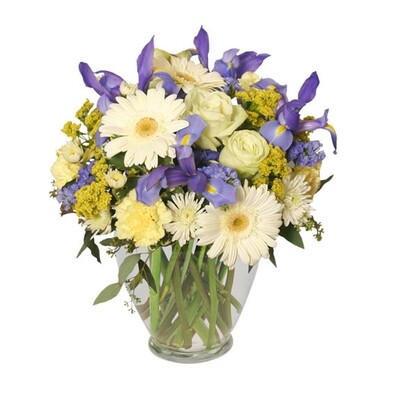 Welcome Baby Boy Flower Arrangement