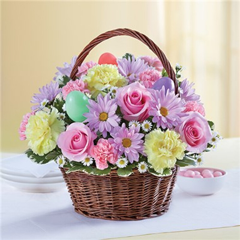 Easter Egg Basket Floral Arrangement