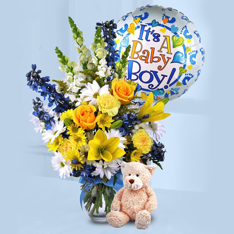 Baby Boy Surprise Bouquet
