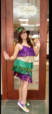 Mardi Gras Flapper Top