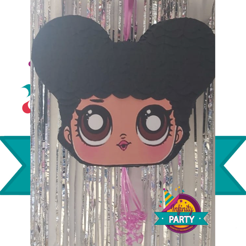 Piñata temática Muñeca Lol