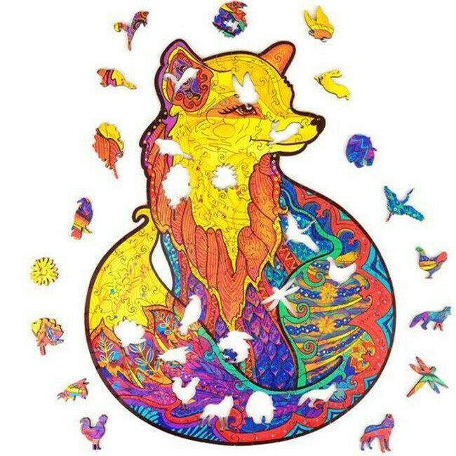 FOX WOODEN PUZZLE(Buy 2 Get 4 Random 💥)