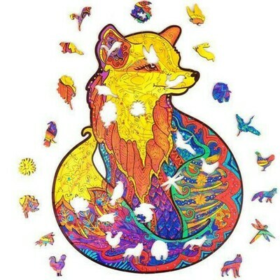 FOX WOODEN PUZZLE(Buy 2 Get 4 Random 💥)