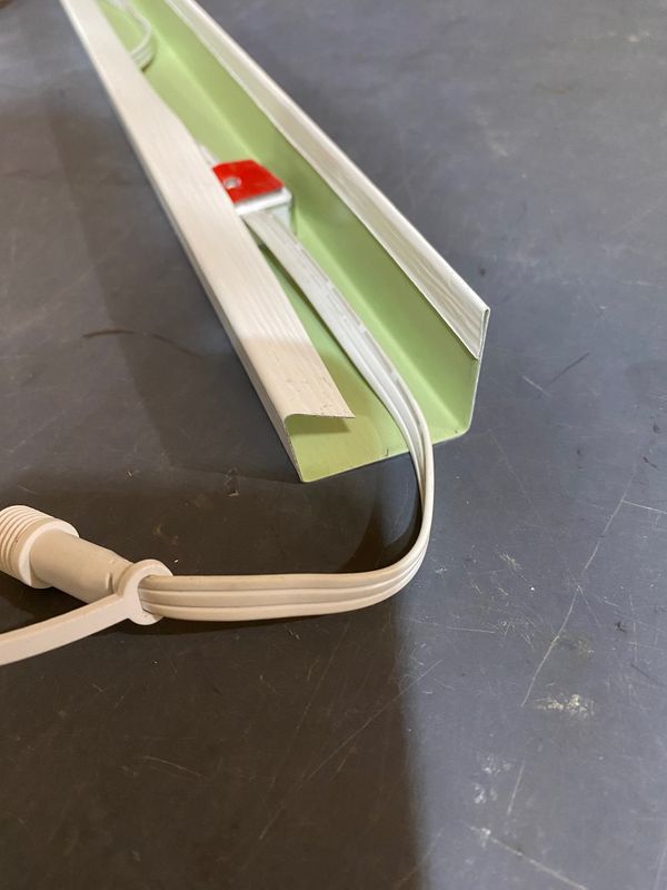 Sandard Light-Track fits Govee Style Outdoor Permanent Lights - 15 inch Spacing  - Vertical Mounting Tab