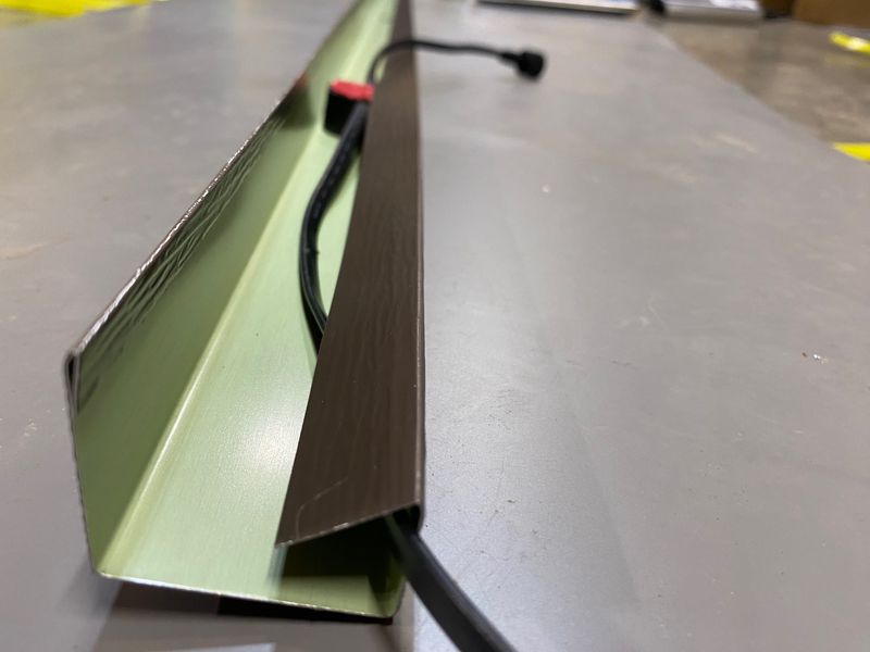 Standard Light-Track fits Govee Pro Style Outdoor Permanent Lights - 18 3/4 inch Spacing - Vertical  Mounting Tab