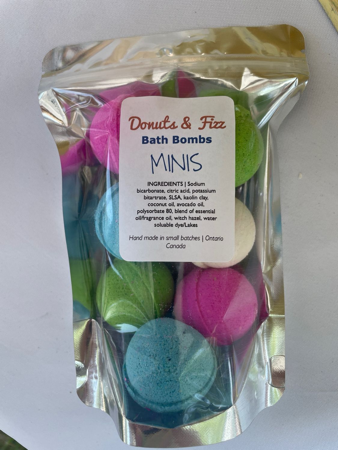 7 pack of Mini Bath Bombs