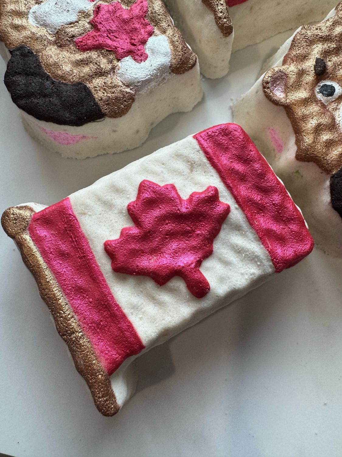 Canadian Flag Bath bombs