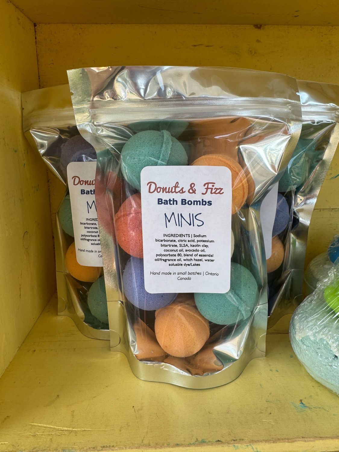 7 pack of Mini Bath Bombs
