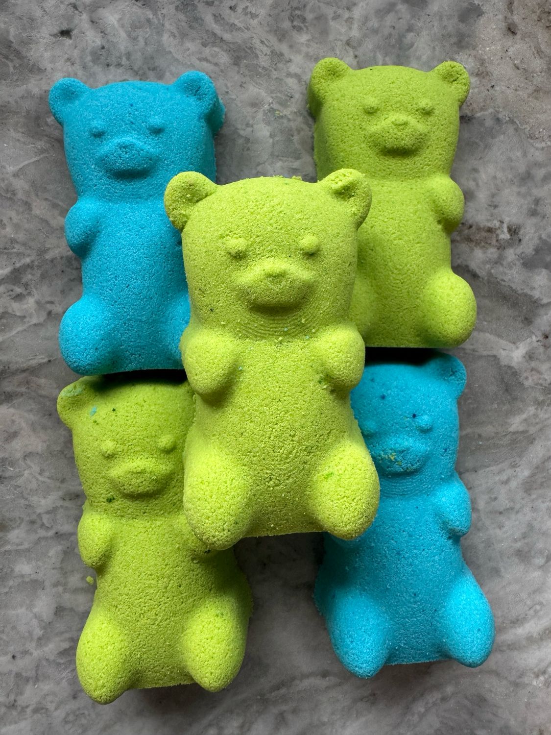 Gummy Bear Bath Bomb (blue Or Green)
