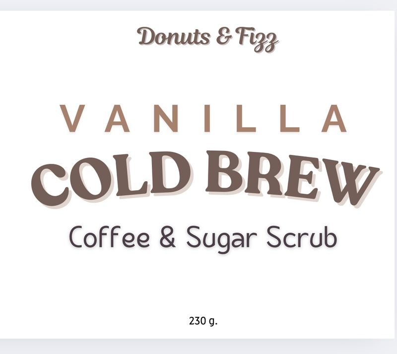 Vanilla Cold Brew Coffee Scrub