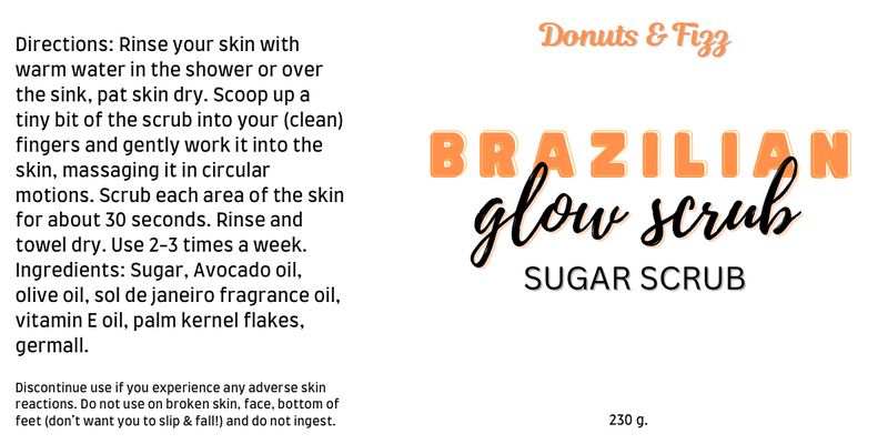 Brazilian Glow Bum Bum Dupe Sugar Scrub