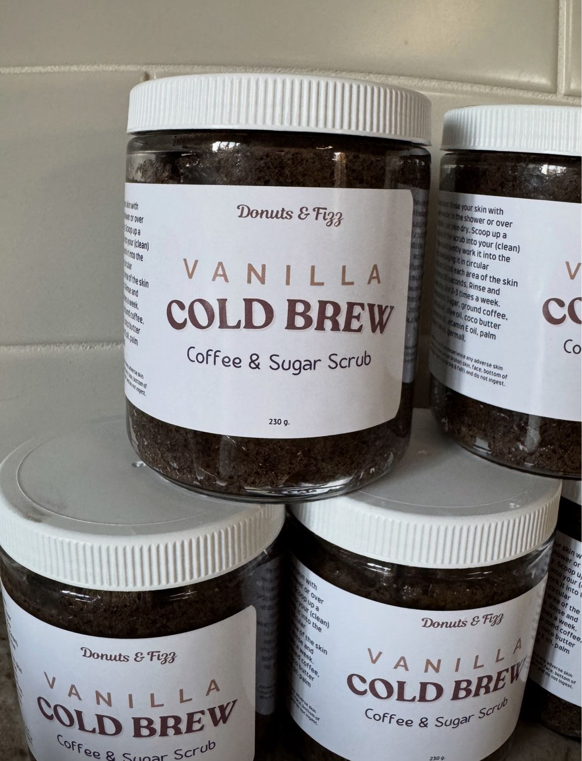Vanilla Cold Brew Coffee Scrub