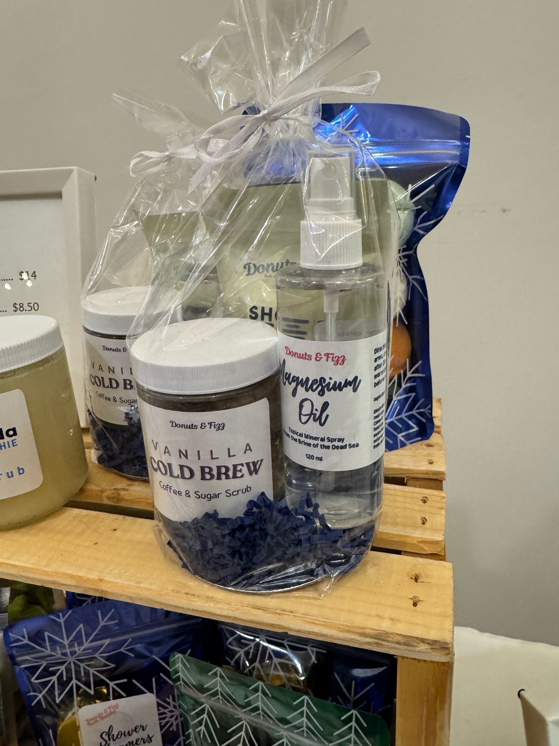 Mini Self-Care Gift Pack – Coffee Scrub, Magnesium Sleep Spray &amp; Lemon Eucalyptus Shower Steamer