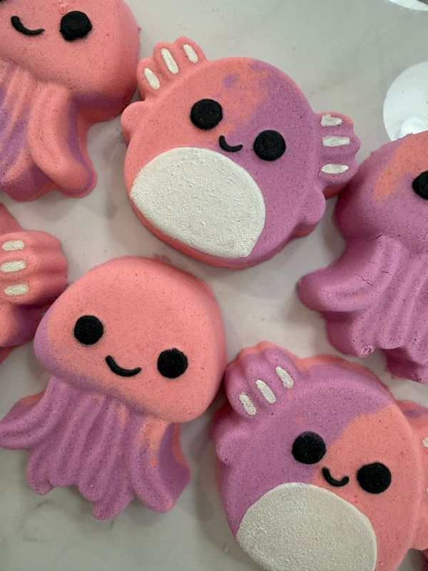 Squid surprise toy bath Bomb