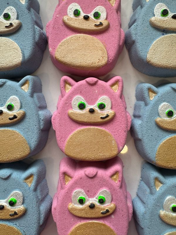 Sonic The Hedgehog Bath Bomb (pink Or Blue)