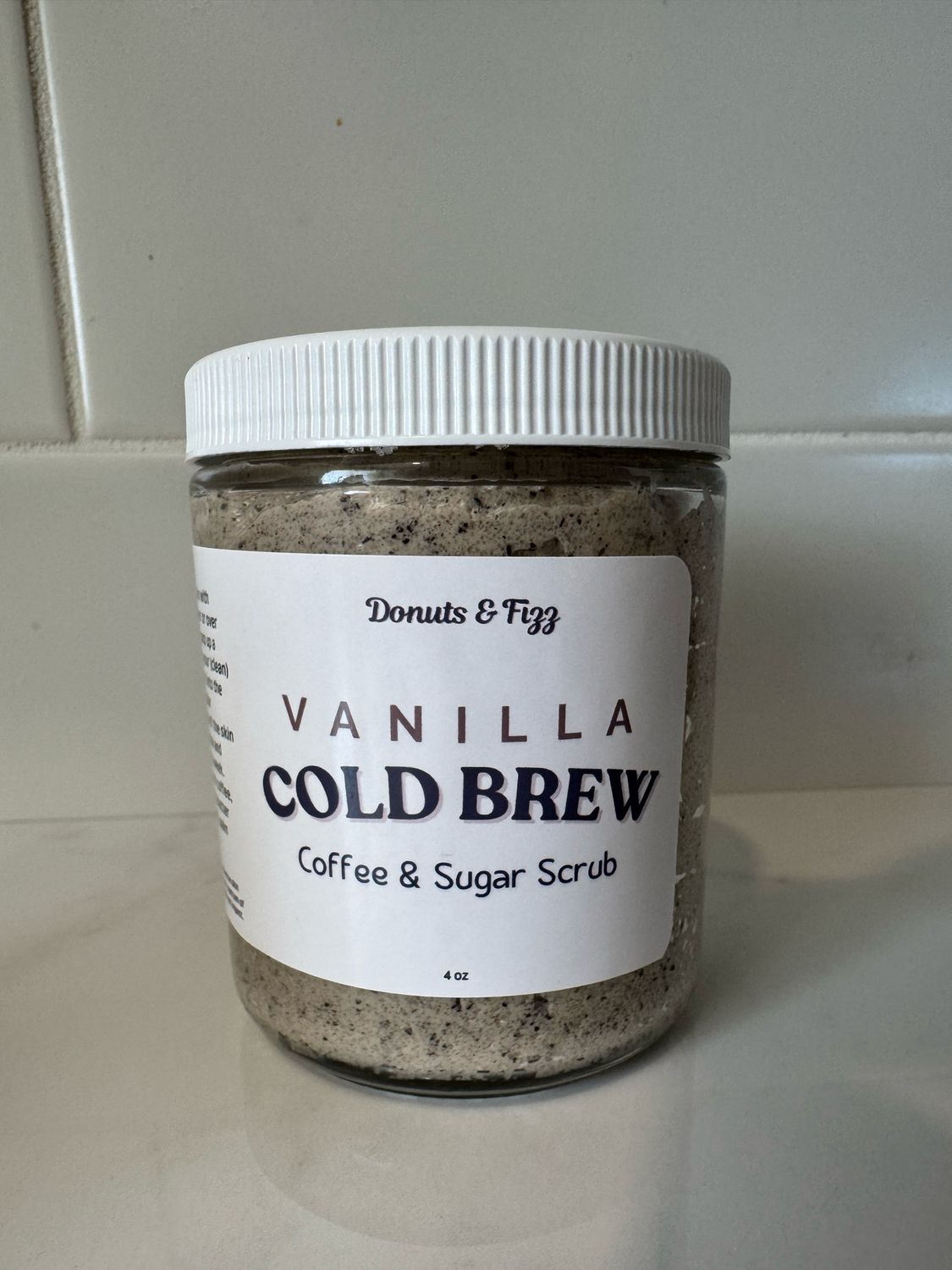 Vanilla Cold Brew Coffee Scrub