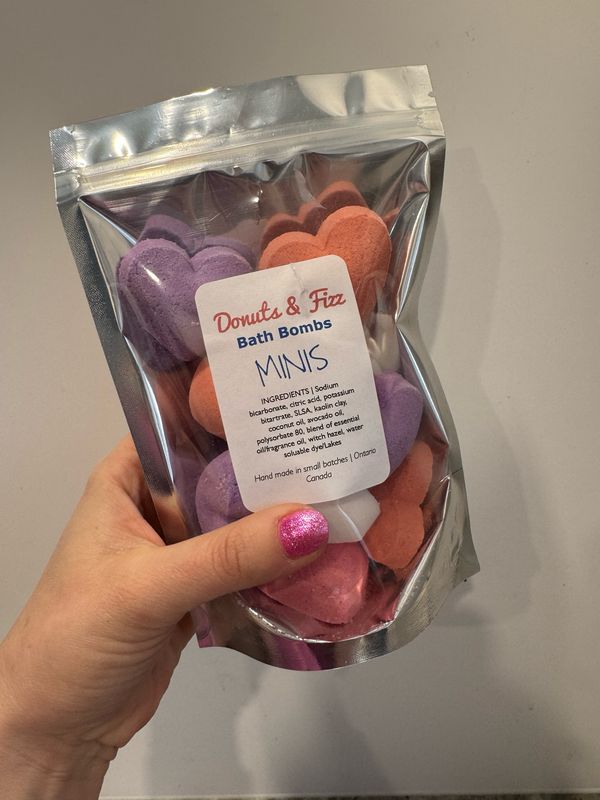 Bags Of Mini Heart Bath Bombs (10 Pcs)