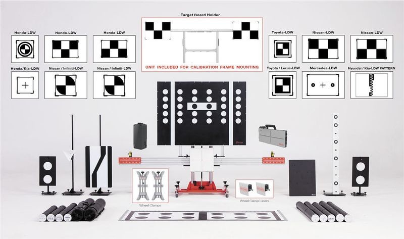 Autel Maxisys ADAS Advanced Calibration Complete Diagnostic Target Package  Frame and Targets to include the ADAS Tablet