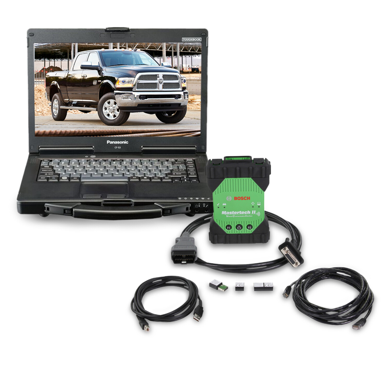 ​Bosch Mastertech II Mastertech 2 J2534 Toughbook Laptop Diagnostic Scanner Reflasher All Vehicles