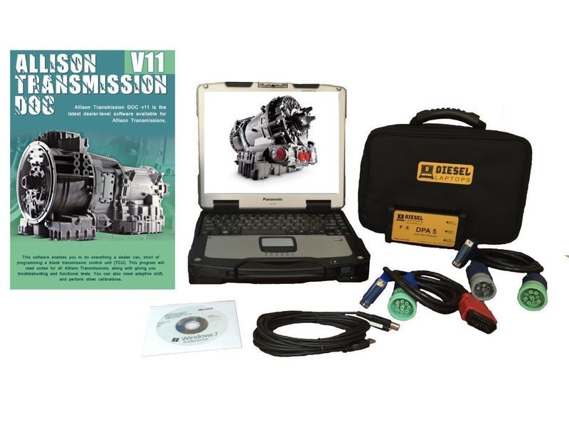Allison Transmission Diagnostic Laptop Kit DOC DPA5 Heavy Truck Tool NEW