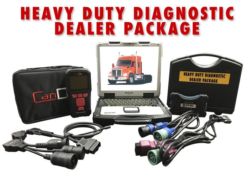 Universal Diesel Diagnostic Package CAT CUMMINs DETROIT  w/ DPF REGEN 124032 Drewtech