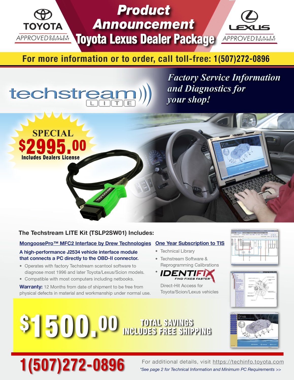 Toyota Techstream Dealer Toughbook Package Toyota Lexus Includes Programming Tis to Web