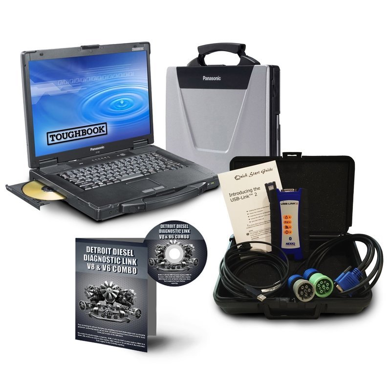 NexIQ 124032 USB link 2 with Detroit Diesel Toughbook