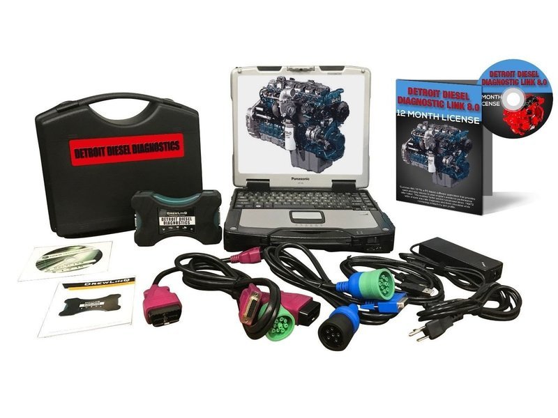 Detroit Diesel DDDL 8.0 Dealer Diagnostic Toughbook Package Nexiq 124032