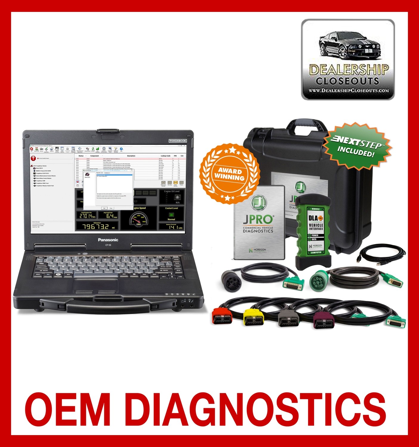 JPro Professional Diagnostic Toolbox with Next Step Fault Guidance and Repair