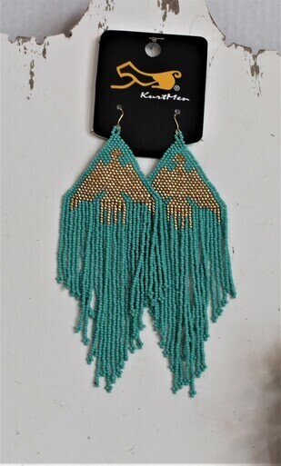 Kurtmen Beaded Thunderbird Earrings 