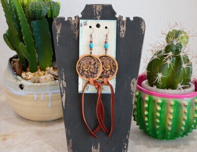 XOXO 2-43 Buffalo Nickel Earrings 