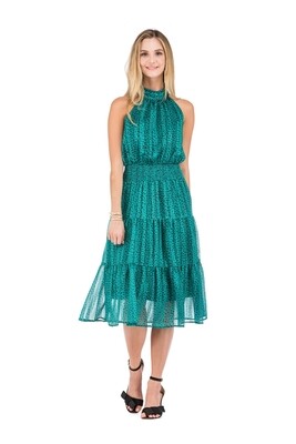 Jade 55K9555 Cinch Waist Halter Dress