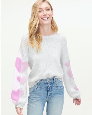 Splendid Coming & Going Heart Sweater 
