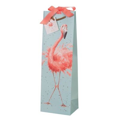 Wrendale GB025  Bottle Bag Flamingo 