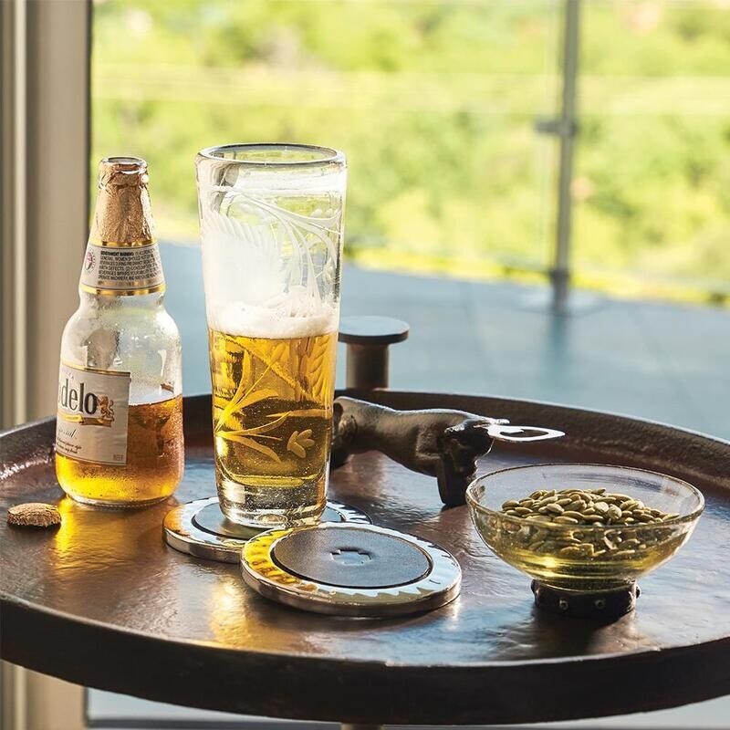 Barboglio 5422CL Alto Girasol Copa  Sunflower Etched