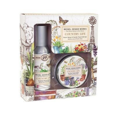 Michel RCS334 Country Life Spray & Candle Travel Set