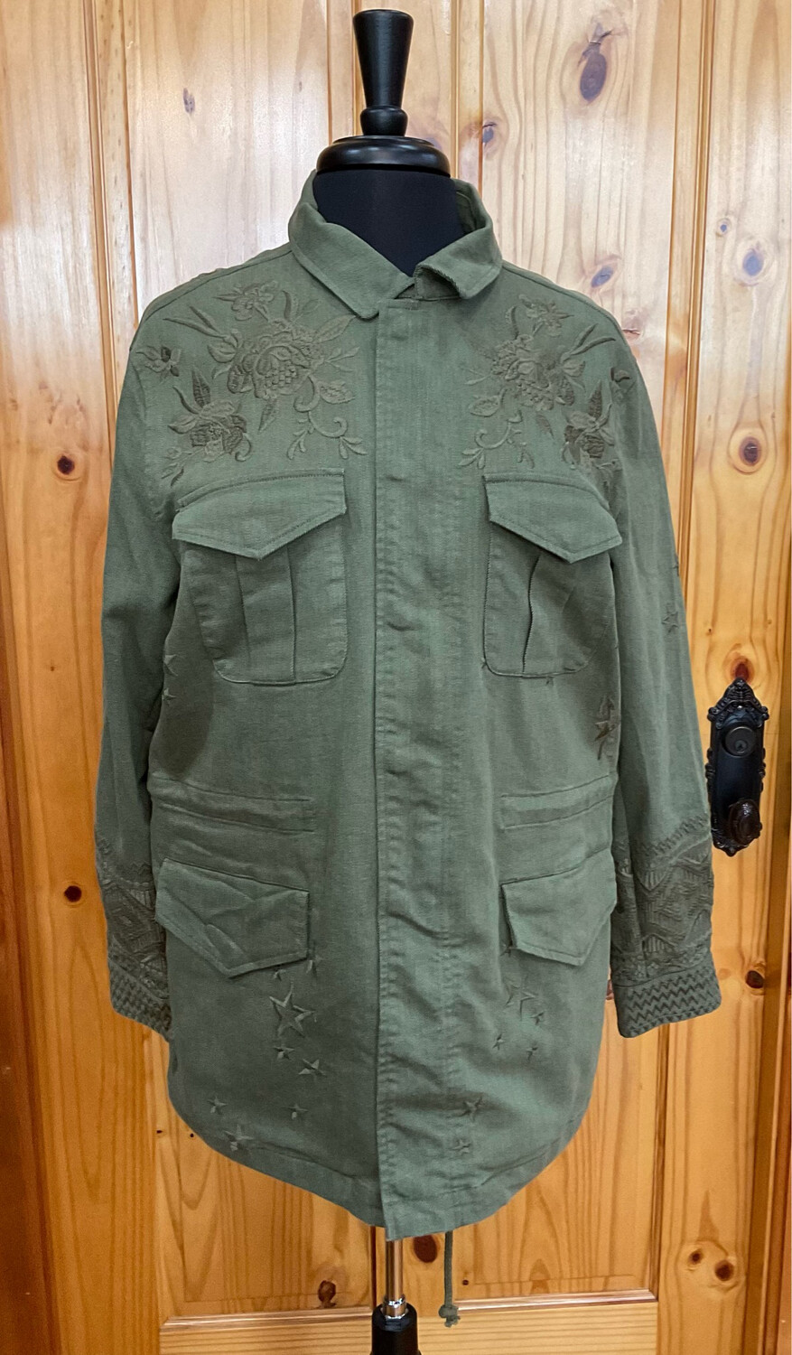 Johnny Was W40120-8 Zhenya Paris Military Jacket 