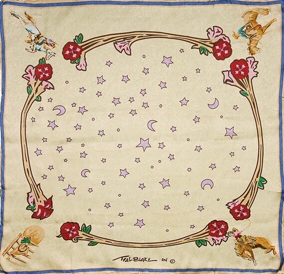 Wyoming Traders 718122357543 Rodeo Girl Silk Scarf